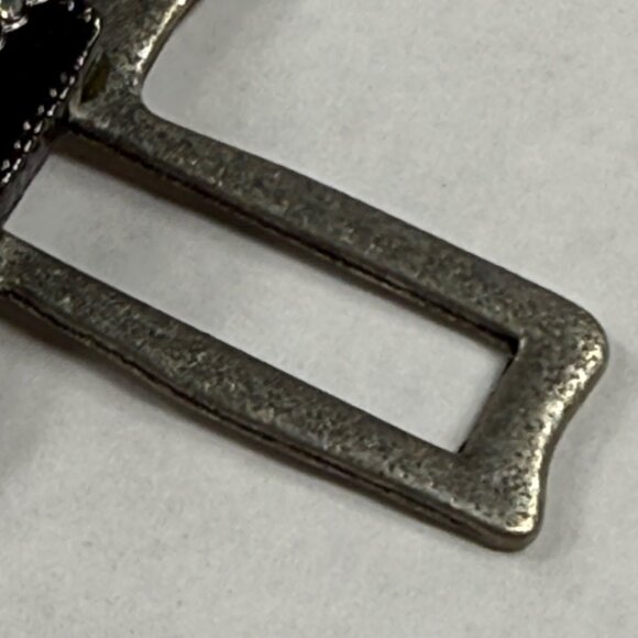 Silver Tone Metal Cross Pendant With Rhinestone Crown Embellishment for Necklace - Picture 11 of 15